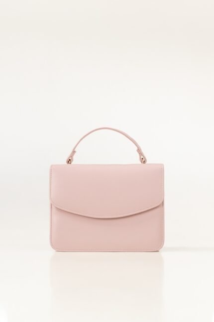 Structured Leather Satchel Bag for Women